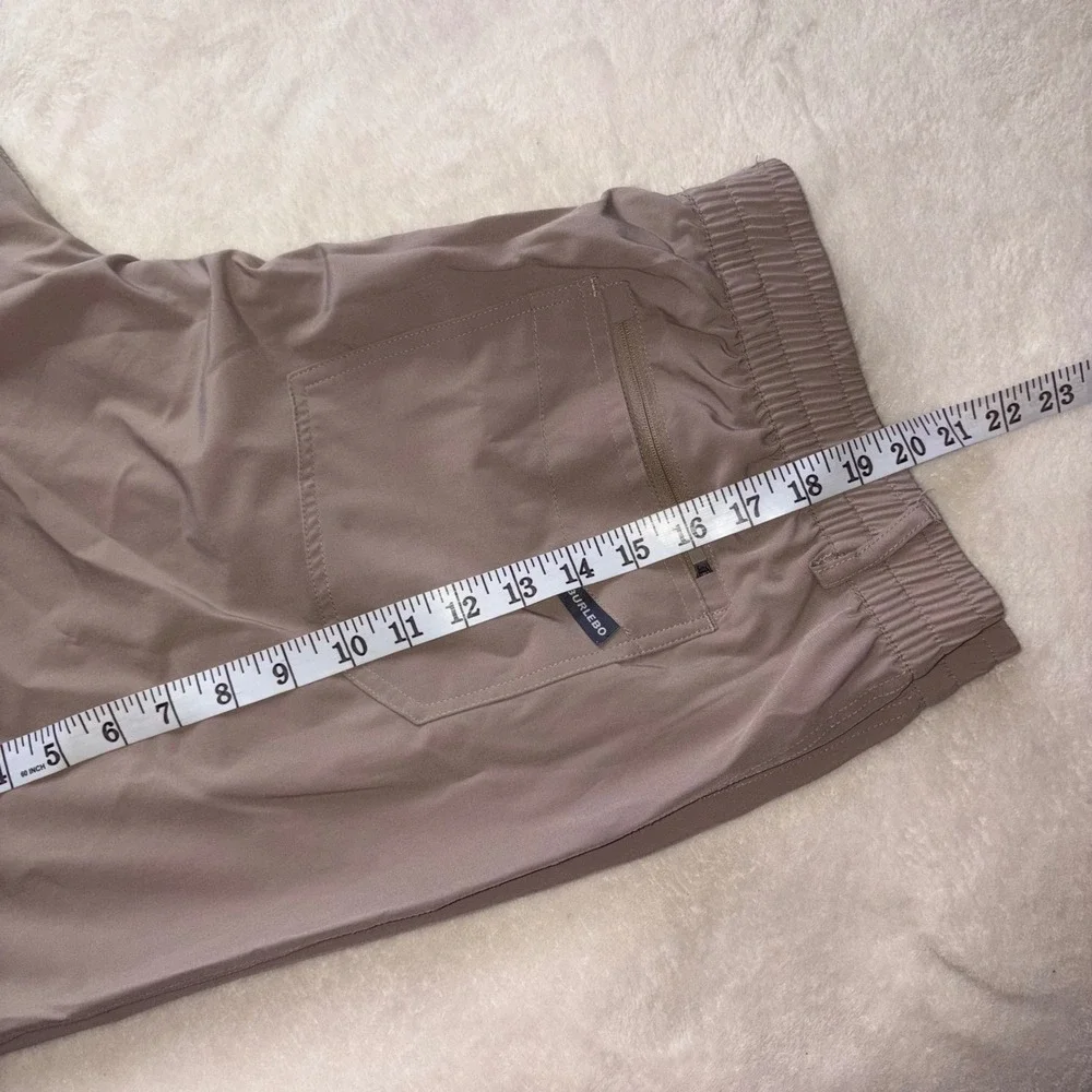 BURLEBO Everyday Shorts Mens 2XL Tan Performance Duck Pockets 8